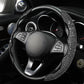 🎉50K+ Sold 🚗 Rhinestones Bling Auto Steering Wheel Cover, Non-Slip Sparkly Crystal Car Interior Accessory